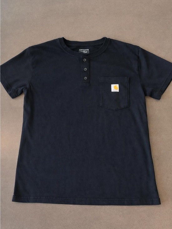 Carhartt Other - Small Carhartt Loose Fit Black Short-Sleeve Henley Pocket Tee